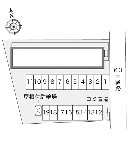 射水市作道　月極駐車場（LP）